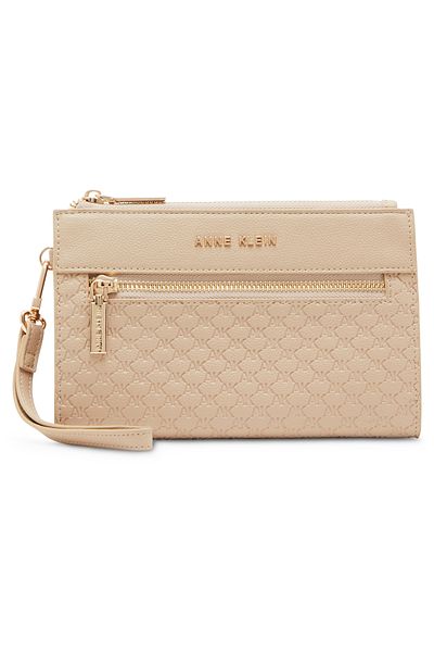 Anne Klein محفظة كاجوال باللون البيج للنساء