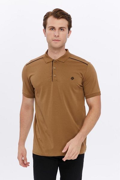 Rey Polo Polo Neck Shoulder Stripe T-Shirt