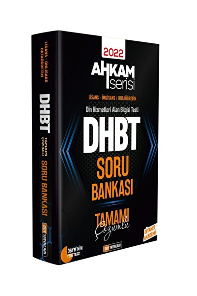 Genel Markalar Dhbt Ahkam Serisi Tüm Adaylar Tamamı Çözümlü Soru Bankası