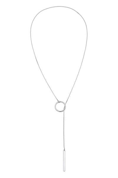 ELLI Halskette Halskette Y-kette Kreis Stab Feminin 925 Silber