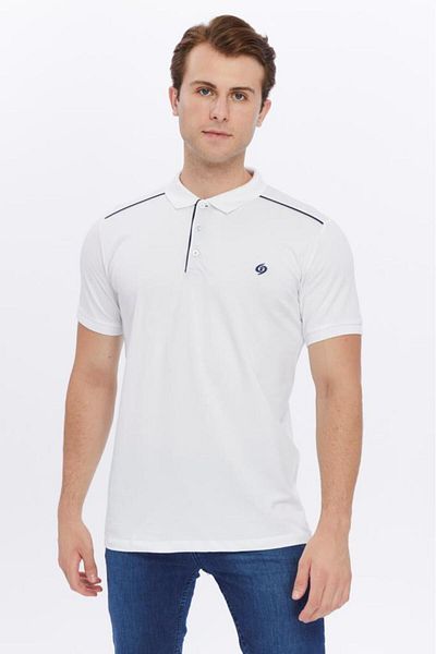 Rey Polo Polo Neck Shoulder Stripe T-Shirt