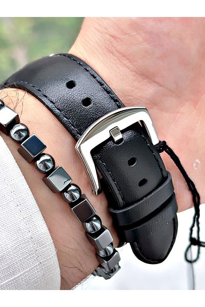 Ferrucci Men's Leather Cord Wristwatch - FCF.03357FK.01