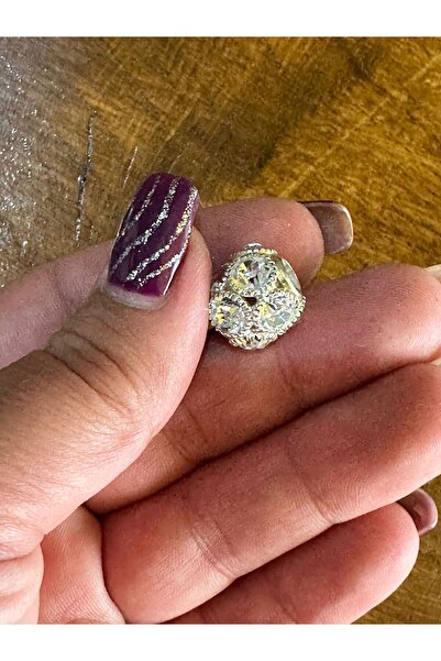 Gönülden Tasarım Zircon Stone Placat cu Argint - Colier cu margele de bijuterii