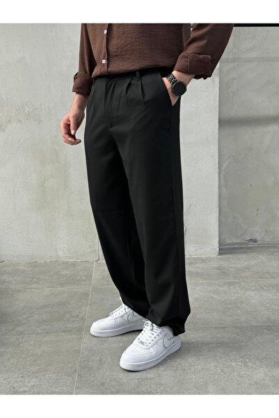 KHAYN BAGGY ÖNÜ PİLELİ KUMAŞ PANTALON K2013KP