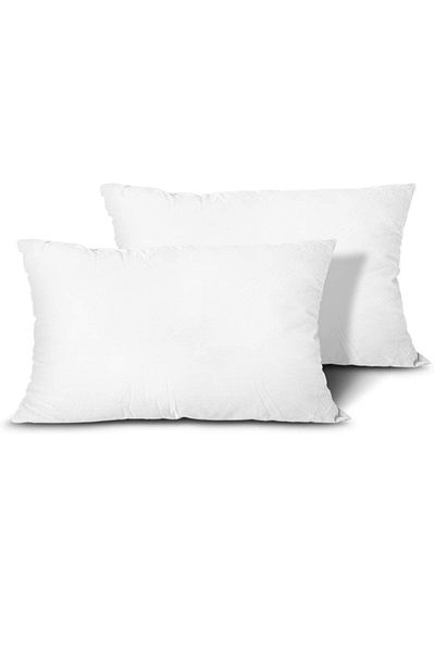 Junenext Față de pernă pătrată 2 bucăți Pernă interioară 45x45 300 Gr Pernă interioară din fibră de mărgele de silicon de prima calitate