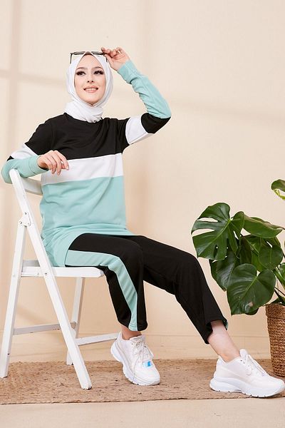 TOFİSA 13008-MINT Tunic Παντελόνι