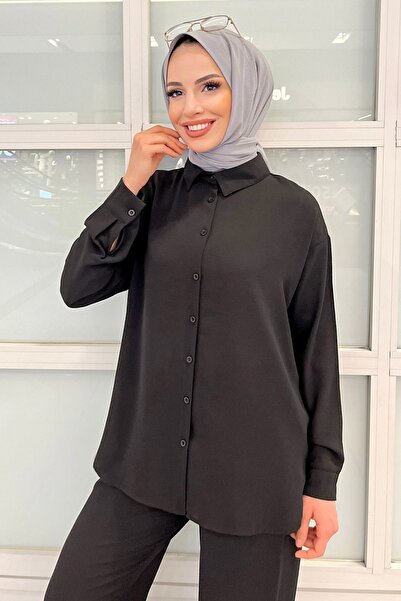 TOFİSA 11339-ČERNÁ Tunika+kalhoty