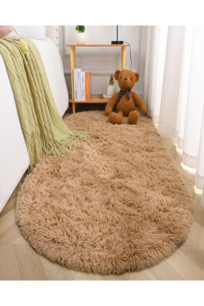 trivago halı Post Peluş Oval Halı Çocuk Odası Oturma Odası Salon Mutfak Halıs...
