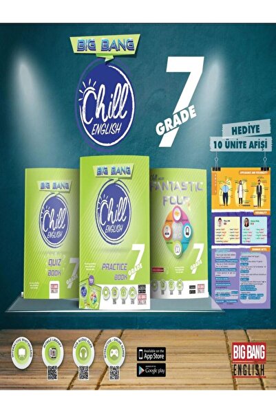 Newton Yayınları 7. Sınıf Big Bang CHILL ENGLISH 3 KİTAP(PRACTICE BOOK+FANTAS...