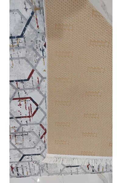 Merinos MERİNOS Kaymaz Taban Oda Salon Koridor Mutfak Halı Yolluk MULTİ SAÇAKLI