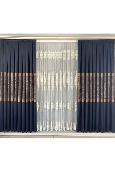 perde mağazam Inci Atl Zemin Tül Perde Sık Pile(1-3)