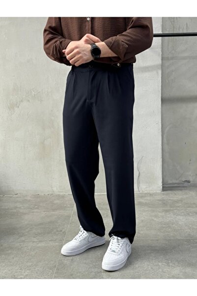 KHAYN BAGGY ÖNÜ PİLELİ KUMAŞ PANTALON K2013KP