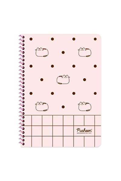 KESKİN COLOR Keskin Color Pusheen Spiralli Siyah Puantiye Karton Kapak 80 Yap...