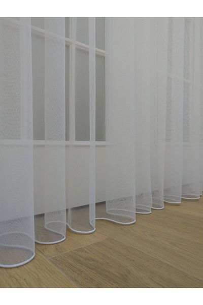 elision home Grek Tulle Curtain Honeycomb Floor 300x250cm (1x3) Tight Pleat Elısıon00301
