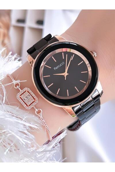 Ferrucci Çelik Kordon Aynalı Kasa 2 Yıl Garantili 3 Atm Suya Dayanıklı Kadın Kol Saati B.1139703