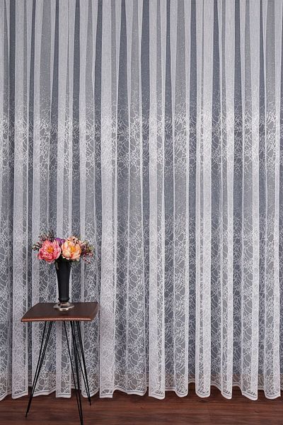 elision home Special Series Knitted Tulle Curtain, 300x260cm, 1/2.5 Normal Pleat, Elısıon02641