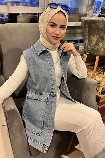 TOFİSA 23051-ΜΠΛΕ Τζιν Γιλέκο