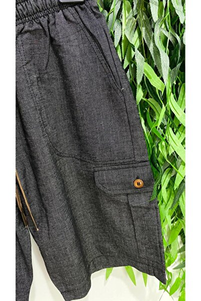 KLY PİJAMA Poplin KLY 128 Single Shorts - Side Pocket