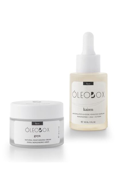 Oleobox Nemlendirici & Ayınlatıcı Set - Yoğun Nemlendirici Krem & Gözenek Sık...