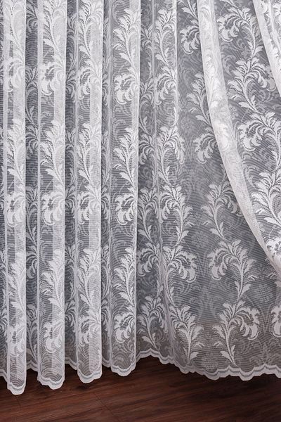 elision home Flush Knitted Lace Tulle Curtain (1/2 Sparse Pleat) High Gramage