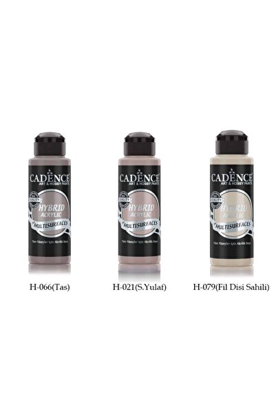 Cadence Multisurface Hibrit Boya 120 ml Set4 ( Taş, Sıcak Yulaf ve Fildişi Sahili)