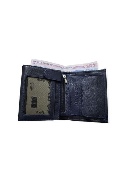MKM Vidala Leather Wallet with Coin Compartment - Vertical Model
