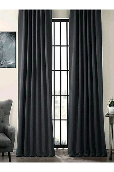 Elisya Home 2 Pieces Blackout Light Proof Sunshade Background Curtain - Light Proof Set of 2