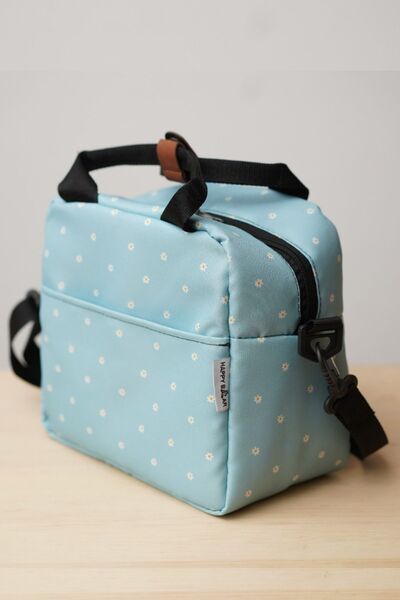 Happy Bear حقيبة حرارية مقاومة للماء معزولة حراريًا لحمل الطعام مع حزام على ش...