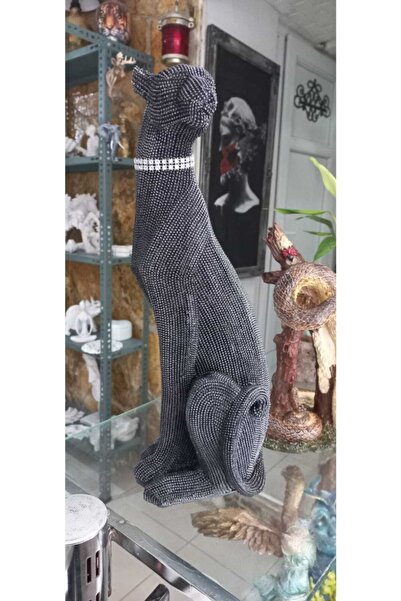 ekinoksart Leopar Polyester Obje Siyah