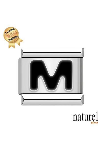 Naturel Tılsım Italian Stainless Steel 9mm Charm