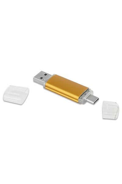 Gülay AVM ذاكرة USB 16 جيجابايت من النوع C Otg Flash Memory 119 أصفر