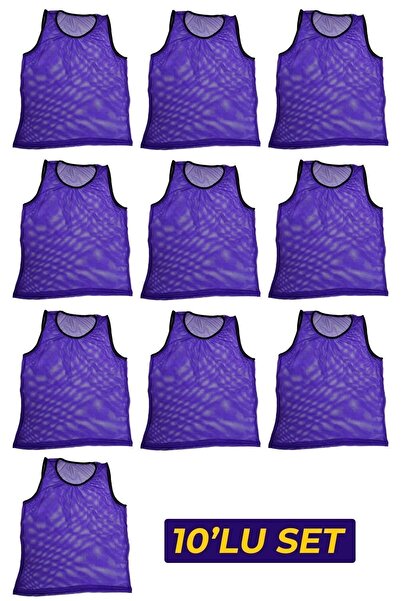 Tosima 10 Adet Fileli Antrenman Idman Yeleği Halı Saha Yeleği Bib Yetişkin Beden