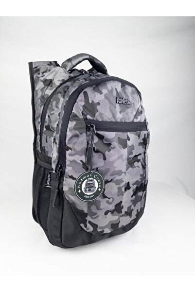 Bodmar Askeri Kamuflajlı Ortopedik Destekli Günlük Lise Okul Seyehat Kamuflaj Sırt Çantası 45x30x25