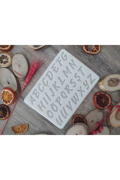 HogART Design Epoxy Cake and Candle Silicone Mold - Letter Model