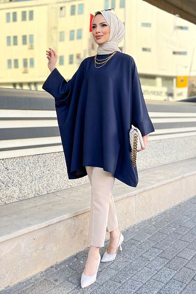 TOFİSA 11408-DARK BLUE Tunic