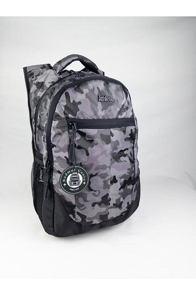 Bodmar Military Camouflage Orthopedic Supported Daily High School Travel Camouflage Backpack 45x30x25