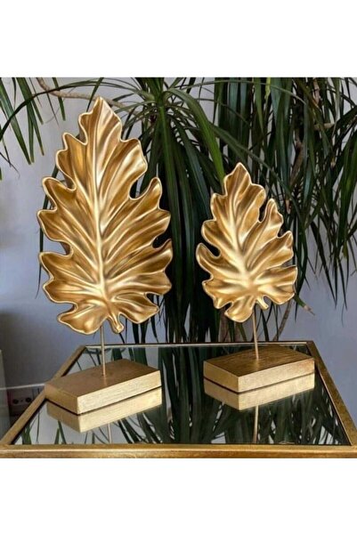 Lareshome İkili Dekoratif Yaprak Biblo
