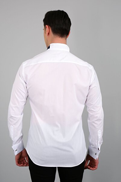 PASSERO Πουκάμισο σμόκιν με λεπτή εφαρμογή