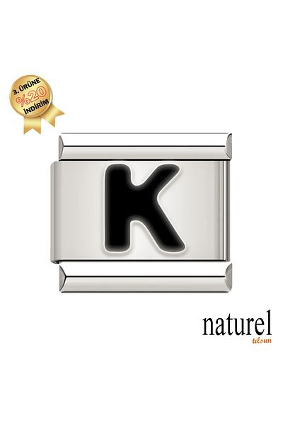Naturel Tılsım Italian Stainless Steel 9mm Charm