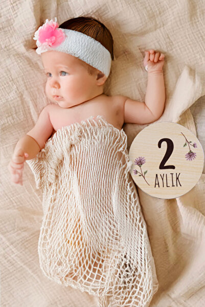 ceodesign Wooden Memory Discs Baby Photo Shoot Cards