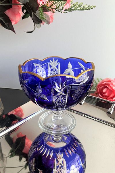 DECOSTYLE Grape Decor Hand Decor Mouth Part Daisy Cut Gold Embroidered Footed Colorful Sugar Bowl
