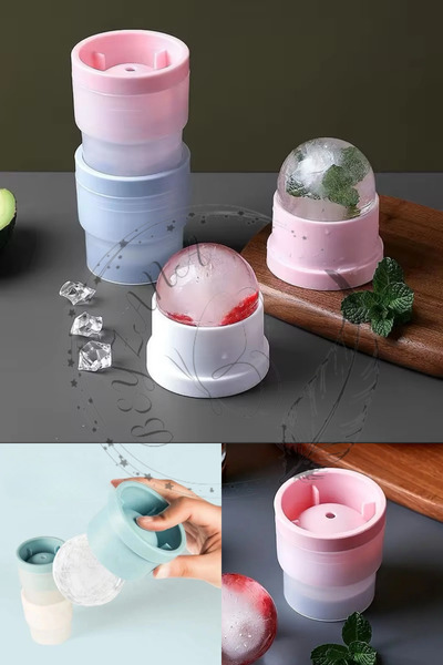 BEYZANA Buz Küpü Rulo Yüz, Gözler ve Boyun Masajı Cilt Bakımı, Göz Torbalarını Giderme Silikon Buz Kalıbı