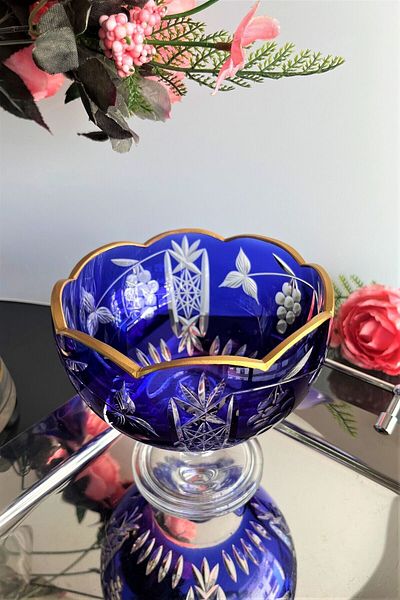 DECOSTYLE Grape Decor Hand Decor Mouth Part Daisy Cut Gold Embroidered Footed Colorful Sugar Bowl