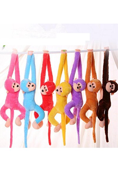 Sole Peluş Maymun, Elleri Yapışabilen Uyku Ve Oyun Arkadaşı, Sarılan Maymun, Cırtlı -70 Cm Monkeysole