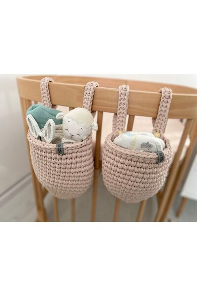 afralya home Yenidoğan Bebek Beşik Yanı Düzenleyici, 2li Cepli Bebek Odası Or...