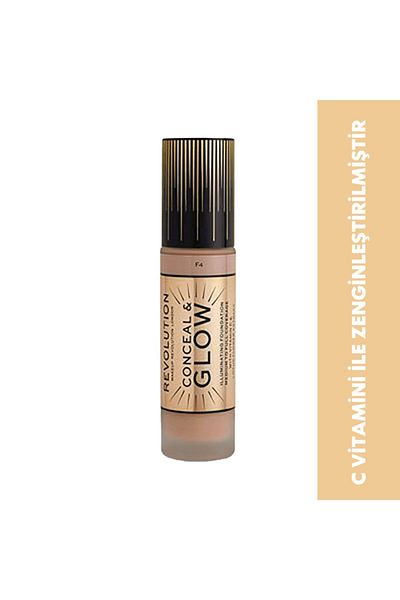 Revolution Conceal And Glow Foundation F4
