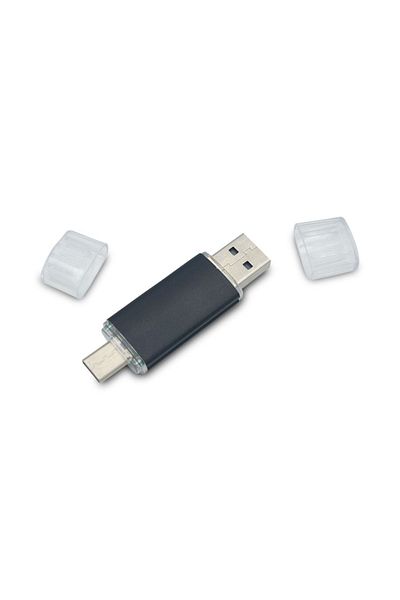 Gülay AVM ذاكرة USB 32 جيجابايت Type-c Otg Flash Memory Boxed 119 -2 أسود 32 جيجابايت