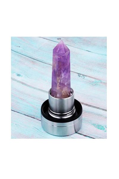 Dy Global Amethyst Natural Stone Healing Water Bottle 550 Ml