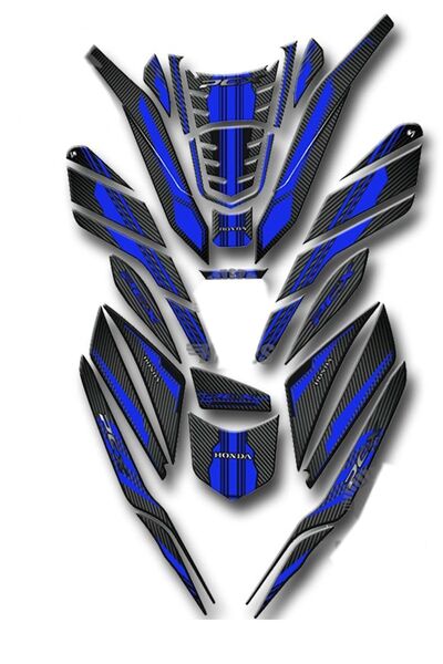 hades motosiklet aksesuarları Honda Pcx 2021-23 Tankpad Seti 33parça