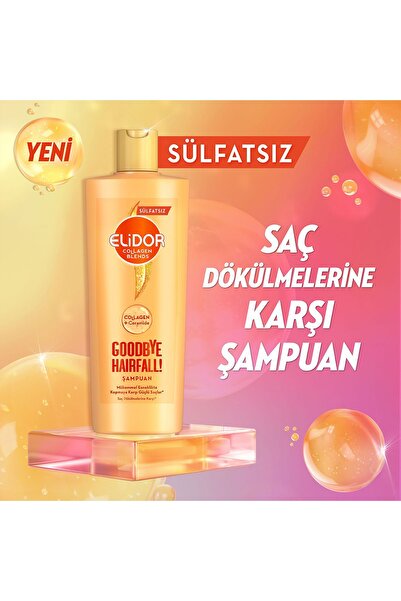 Elidor Collagen Blends Sülfatsız Saç Bakım Seti Goodbye Hairfall Saç Dökülmelerine Karşı
